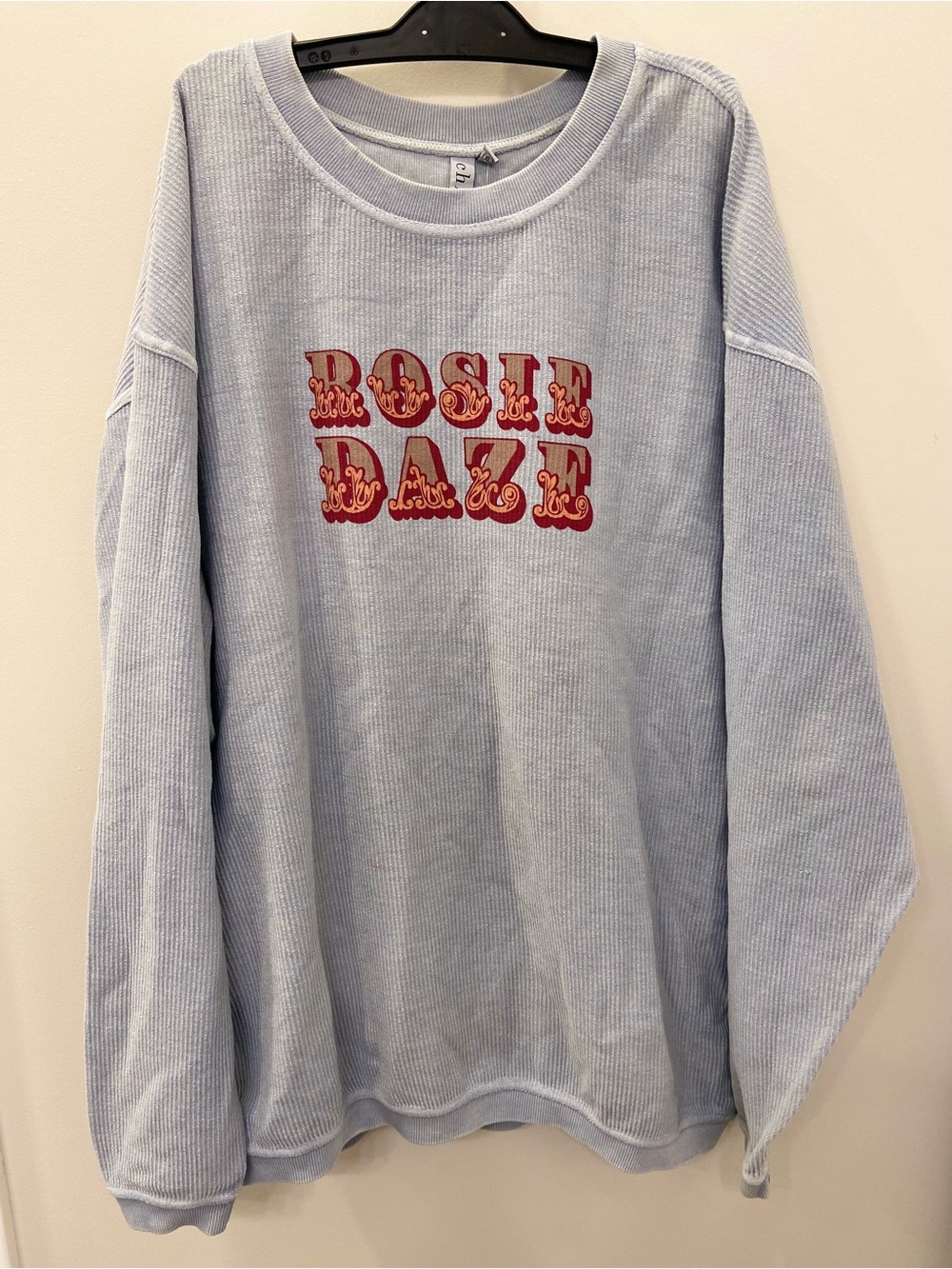 Light Blue Rosie Daze Crewneck Sweatshirt